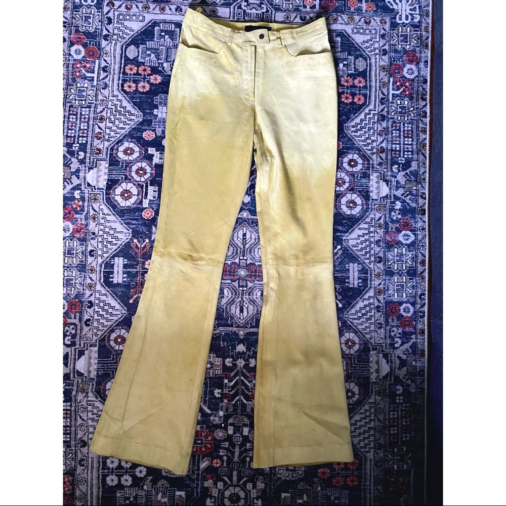 Gucci Bell Bottom Suede Pants sz 2